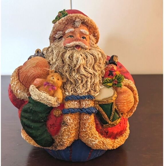 $5 Item! Adorable Santa Claus 6" Tall Resin Figurine - Picture 1 of 7